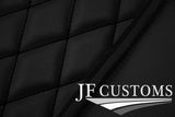 BLACK DIAMOND STITCH VINYL 4X TAILORED FLOOR MAT CARPETS FOR BMW F22 F23 14-20