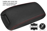 RED STITCHING REAL LEATHER ARMREST LID COVER FITS DODGE JOURNEY 2011-2017
