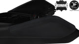 BLACK STITCH 2X KNEE PAD REAL LEATHER COVERS FOR CHEVROLET CAMARO 2016-2020