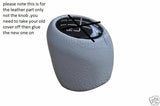 FITS RENAULT LAGUNA GREY GEAR KNOB COVER ONLY LEATHER CUSTOM NEW MADE IN UK