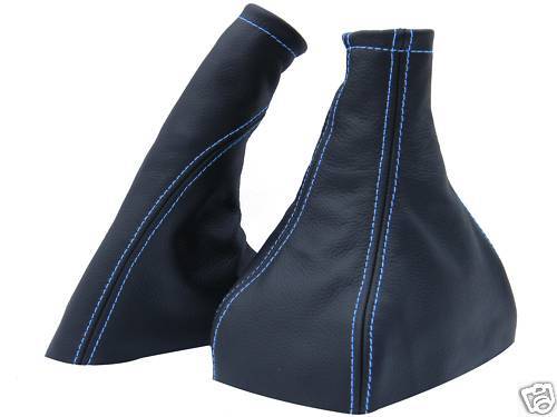 FITS VAUXHALL MERIVA BLUE STITCH GEAR & HANDBRAKE GAITER CUSTOM NEW MADE IN UK