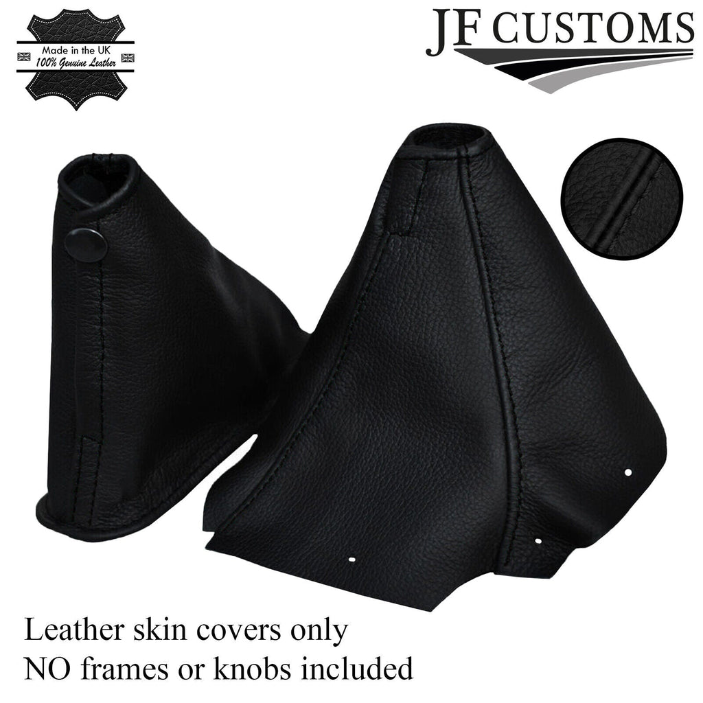 BLACK STITCHING FITS NISSAN SKYLINE R34 1998-2002 GEAR HANDBRAKE GAITER LEATHER
