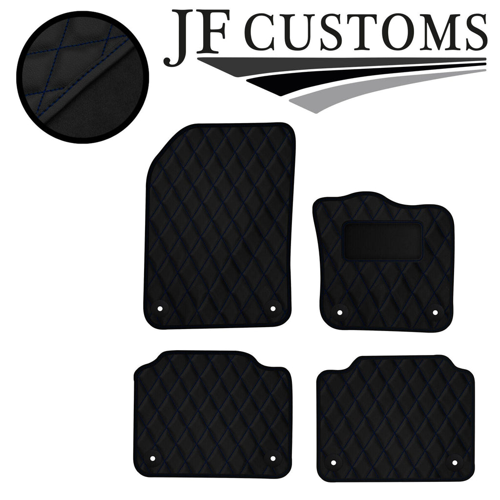 D BLUE DIAMOND STITCH VINYL 4XTAILORED FLOOR CARPET FOR VOLVO S90 V90 16-21 JF1