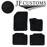 D BLUE DIAMOND STITCH VINYL 4XTAILORED FLOOR CARPET FOR VOLVO S90 V90 16-21 JF1
