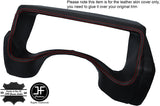 RED STITCH INSTRUMENT CLUSTER HOOD LEATHER COVER FITS HUMMER H2 2003-2007