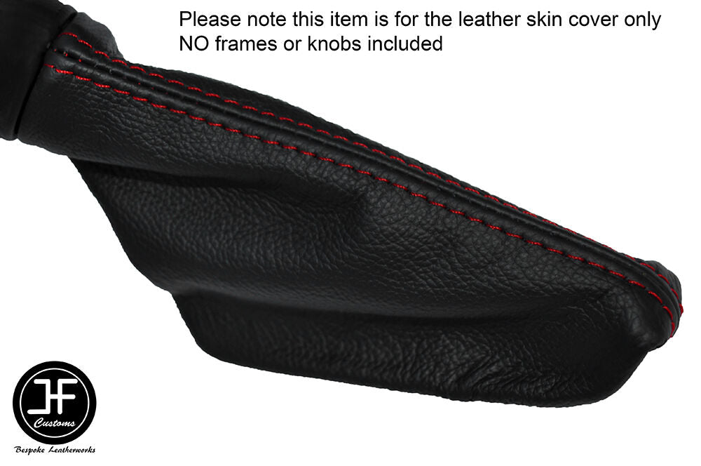 RED STITCH LEATHER SKIN HANDBRAKE GAITER FITS TESLA ROADSTER 2008-2013