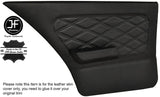 BLACK DIAMOND STITCH 2X FULL REAR DOOR CARDS LEATHER COVERS FITS BMW E30 SALOON