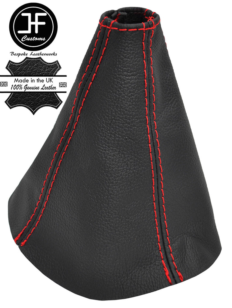 RED STITCH REAL LEATHER MANUAL GEAR GAITER FOR RENAULT 5 MK2 1984-1996