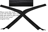 BLACK STITCH WINDSCREEN PILLAR LEATHER SKIN COVERS FITS NISSAN 200SX S15 1999+