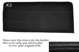 GREY STITCHING 2X FRONT DOOR CARDS LEATHER SKIN COVERS FITS HILLMAN IMP