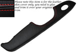 RED STITCH 2X FRONT DOOR HANDLE ARMREST SKIN COVERS FITS MERCEDES E CLASS W211