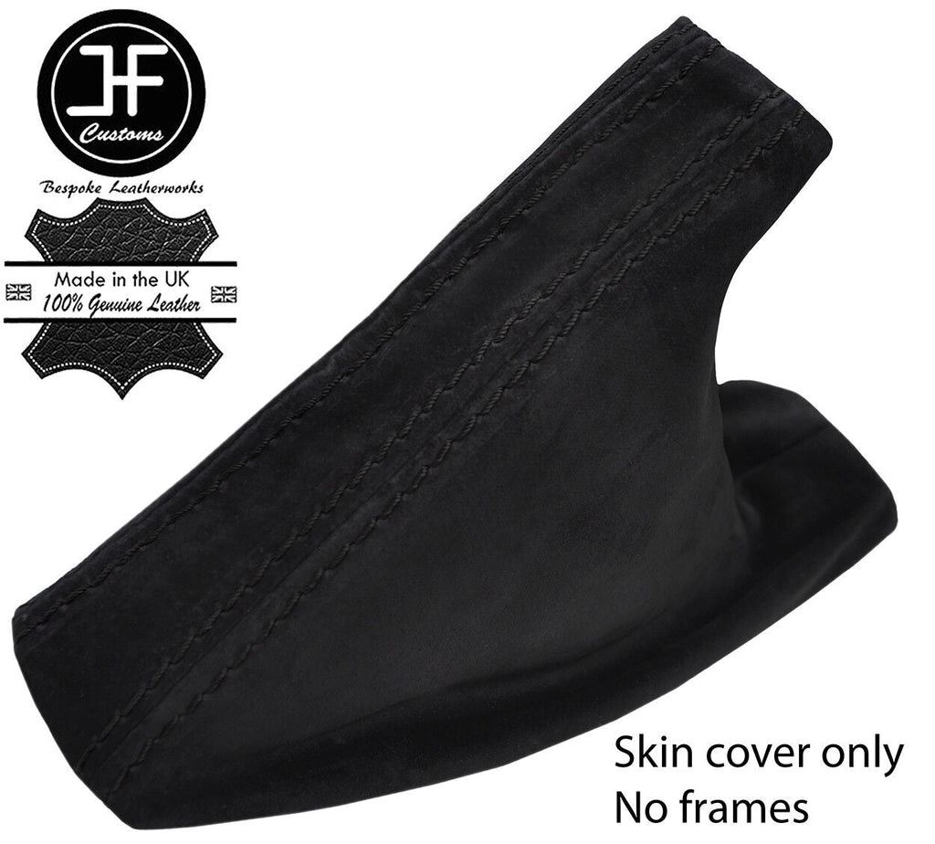 BLACK STITCHING REAL SUEDE HANDBRAKE GAITER FITS BMW 5 SERIES E39 1995-2003