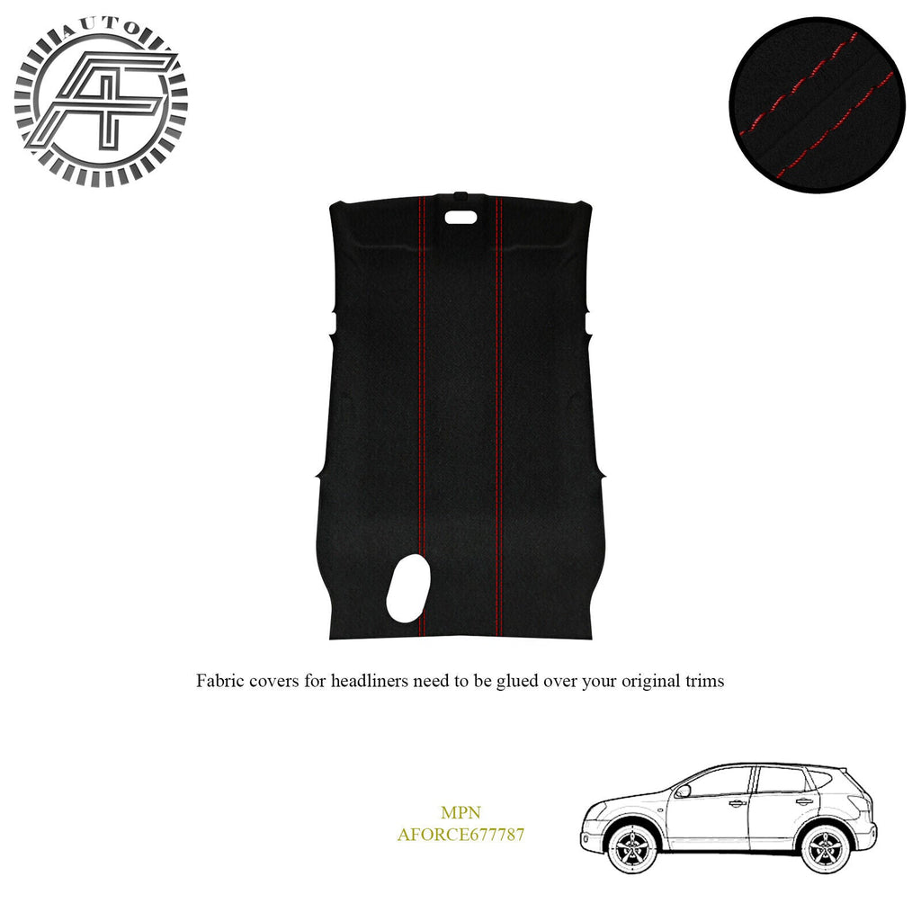 LUXE SUEDE HEADLINER COVER FOR NISSAN QASHQAI J10 5 DOOR SUV 2006-2013