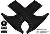 TRI STITCHING 2X LOWER B PILLAR SUEDE COVERS FITS BMW 3 SERIES F30 F31 2011-2018