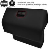 RED  STITCHING GLOVE BOX REAL LEATHER COVER FITS BMW 6 E24 HIGHLINE L6