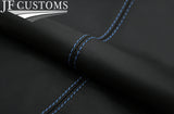L BLUE STITCH ITALIAN LEATHER DASH DASHBOARD COVER FOR FORD FOCUS MK3 11-18