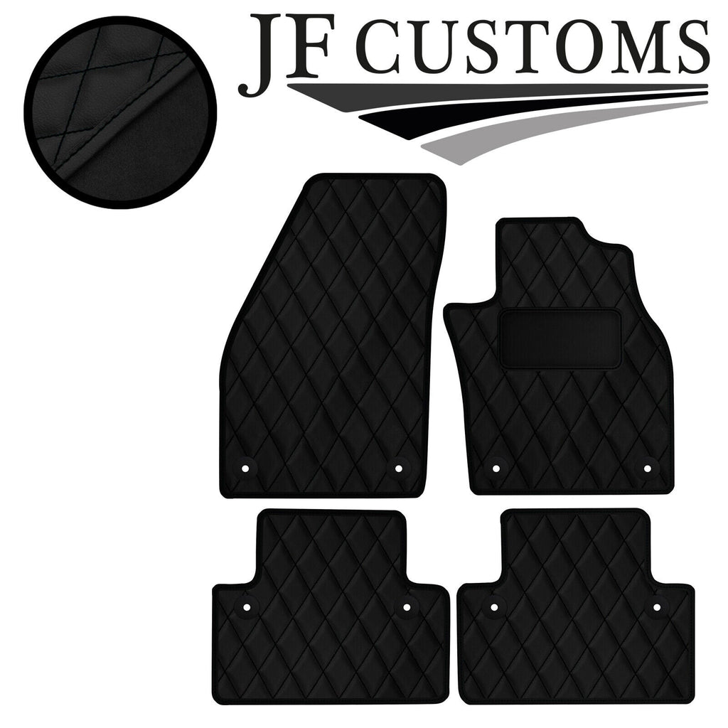 BLACK DIAMOND STITCH VINYL 4XTAILORED FLOOR CARPET FOR VOLVO C30 AUTO 06-13 JF1
