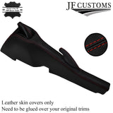 D RED STITCH LEATHER GEAR+HANDBRAKE+CONSOLE TUNNEL COVERS FOR VAUXHALL VX220