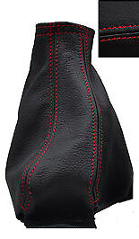 FITS NISSAN 300ZX  FAIRLADY  Z32 90-00 LEATHER HANDBRAKE GAITER RED STITCH