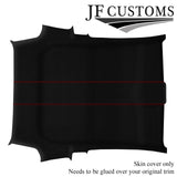 D RED STITCH SUEDE HEADLINER ROOF COVER FOR FIAT 500 & ABARTH 07-15 3DR
