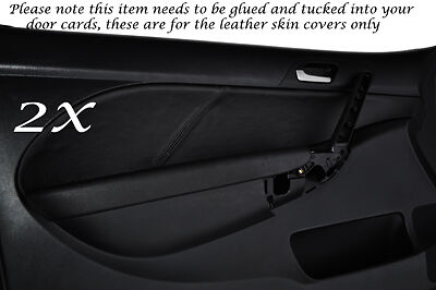 BLACK STITCH FITS HONDA CIVIC&CIVIC TYPE R 01-05 2X FRONT DOOR CARD TRIM COVERS