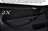 BLACK STITCH FITS HONDA CIVIC&CIVIC TYPE R 01-05 2X FRONT DOOR CARD TRIM COVERS
