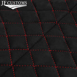 DSG2 RED DIAMOND STITCH D GREY LUXE SUEDE HEADLINER COVER FOR ROVER 75 99-05