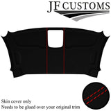 RED STITCH SUEDE FRONT ROOF HEADLINER COVER FOR MERCEDES VITO 14-21 VAN