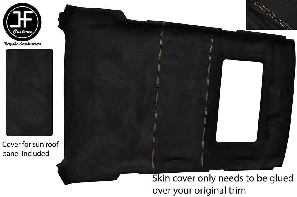 BEIGE STITCH ROOF HEADLINING LINER LUXE SUEDE COVER FITS RANGE ROVER P38 94-02
