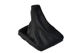 FITS VOLVO C70 1997-2005 REAL BLACK LEATHER GEAR GAITER CUSTOM NEW MADE IN UK