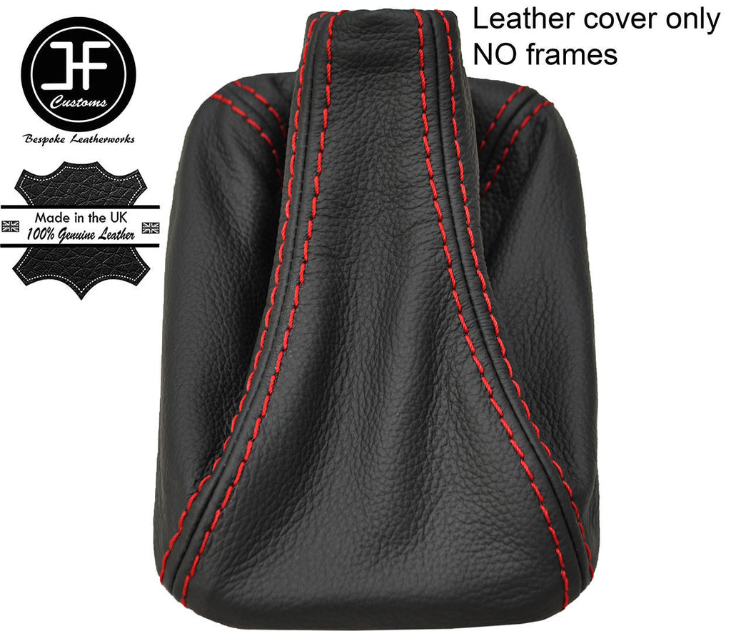 RED STITCHING REAL LEATHER MANUAL GEAR GAITER FITS JAGUAR XJS CUSTOM NEW