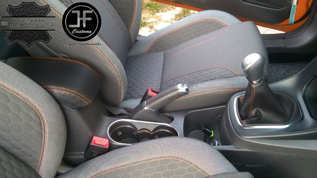 ORANG STITCH CARBON FIBER GAITER + ARMREST COVER FITS FORD FOCUS MK3 2012-2017