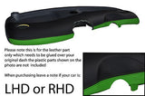 black & green FITS SMART FORTWO PASSION CITY PULSE 98-07 DASH LEATHER COVER