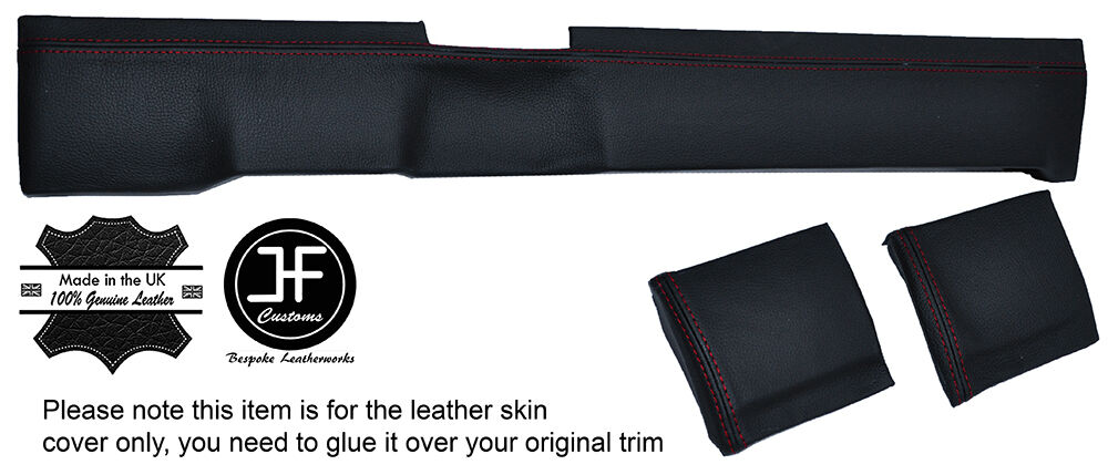 RED STITCH THREE PIECE DASH KIT LEATHER COVERS FITS HUMBER SCEPTRE 1725