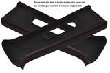 RED STITCH 2X B POST PILLAR LEATHER SKIN COVERS FITS LEXUS IS200 1998-2005