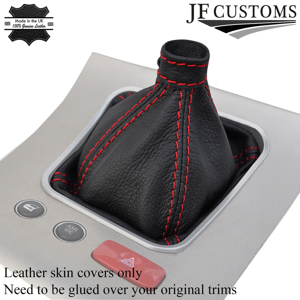 RED STITCH MANUAL GEAR GAITER FITS ALFA ROMEO 159 2005-2011 REAL LEATHER