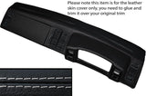 GREY STITCH DASH DASHBOARD LEATHER SKIN COVER FITS VW SCIROCCO MK2 1981-1992