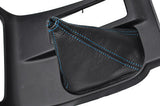 FITS TOYOTA 4 RUNNER 4WD 4X4 96-02 SHIFT BOOT blue stitch CUSTOM NEW MADE IN UK