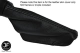 BLACK STITCH LEATHER SKIN HANDBRAKE GAITER FITS TESLA ROADSTER 2008-2013