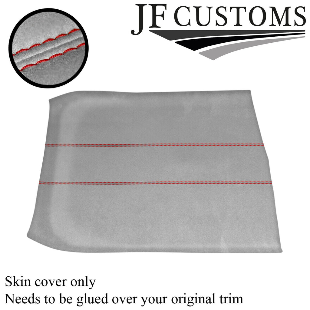 RED STITCH L GREY SUEDE NON SUNROOF HEADLINER COVER FOR ROVER 25 MG ZR 99-05