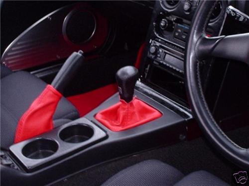 FITS MAZDA MX5 MK2 98-00 GENUINE LEATHER GEAR&HANDBRAKE GAITER CUSTOM NEW