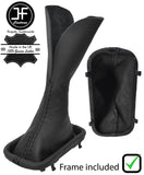 BLACK STITCH LEATHER AUTOMATIC GEAR GAITER + FRAME FOR RANGE ROVER VOGUE 02-11