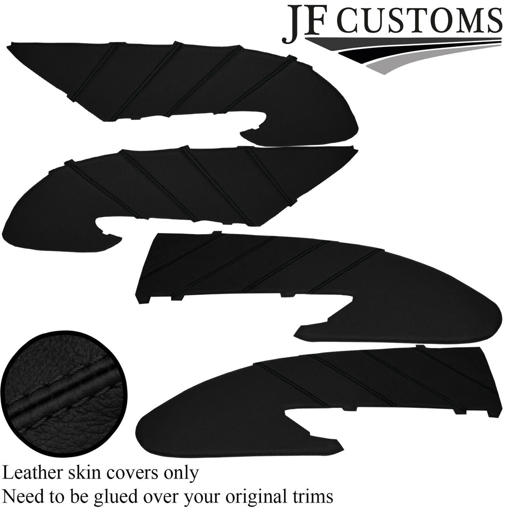 BLACK STITCH LEATHER 4X DOOR CARD TRIM COVER FOR HONDA ACURA TL 04-08 JF2