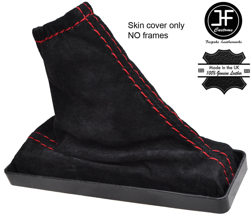 RED STITCHING REAL SUEDE HANDBRAKE GAITER FITS RANGE ROVER P38 1995-2002