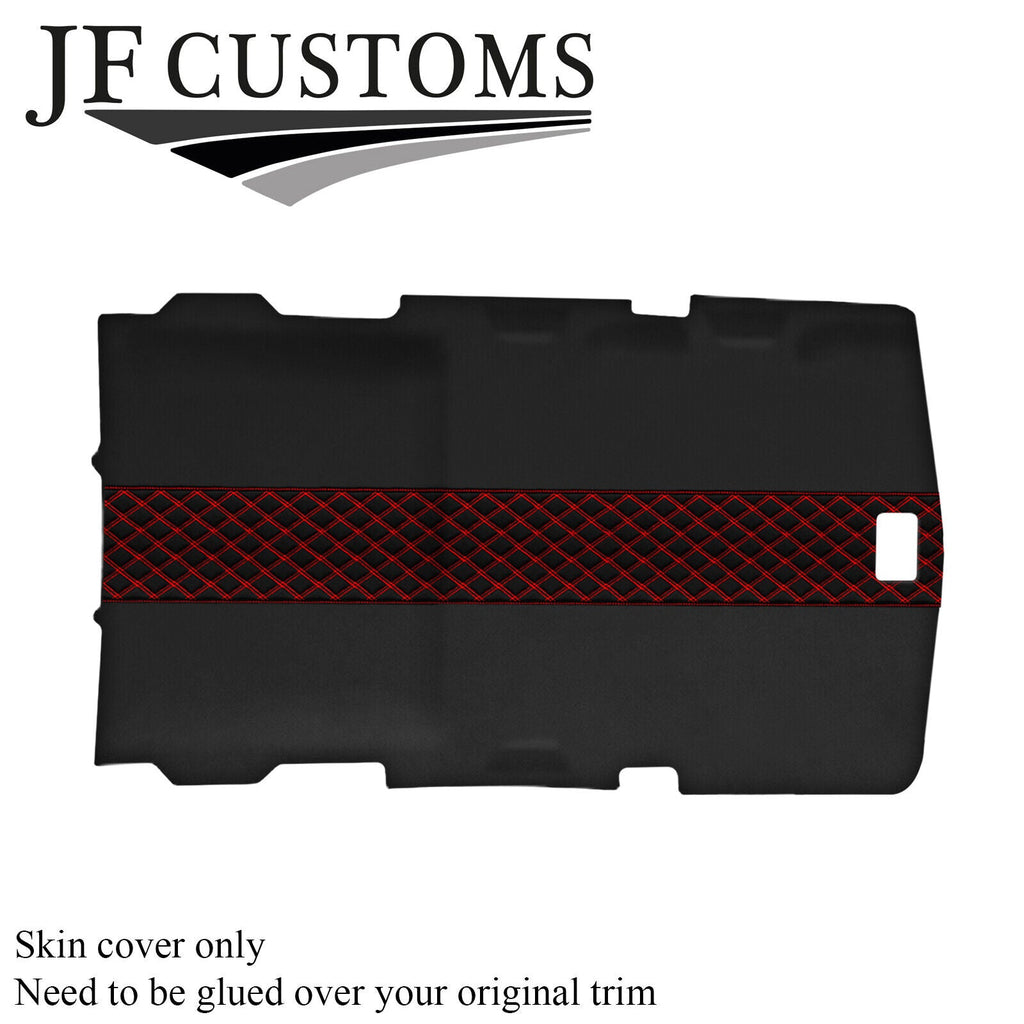 RED STITCH D GREY LUXE-SUEDE HEADLINER COVER FITS HUMMER H2 02-09 STYLE 3