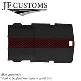 RED STITCH D GREY LUXE-SUEDE HEADLINER COVER FITS HUMMER H2 02-09 STYLE 3