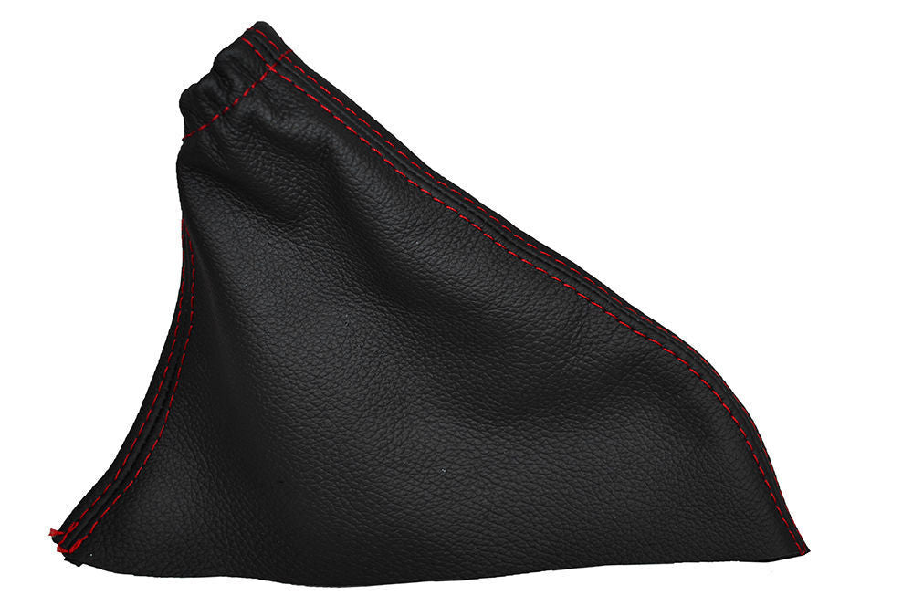 RED STITCHING LEATHER SKIN HANDBRAKE GAITER FITS FIAT PANDA 2003-2012 CUSTOM NEW