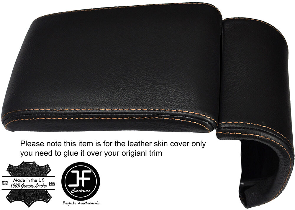 TAN STITCHING LEATHER ARMREST COVER FITS ALFA ROMEO GIULIETTA 2010-2016