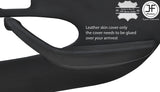 BLACK STITCH 1X PASSENGER DOOR HANDLE ARMREST LEATHER COVER FITS FIAT BARCHETTA