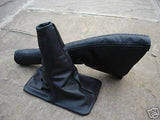 FITS TOYOTA STARLET  REAL LEATHER GEAR + HANDBRAKE GAITER CUSTOM NEW MADE IN UK